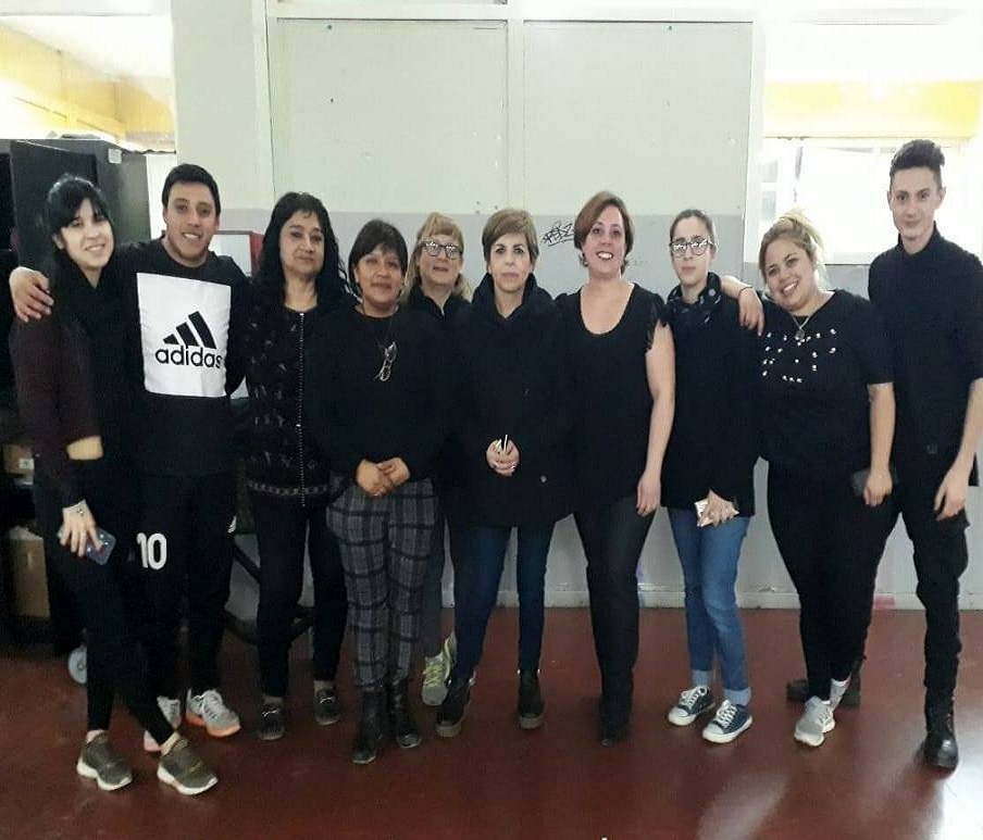 Docentes del CENS N° 18 de Río Grande. 