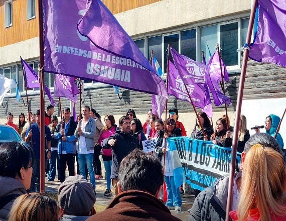 Jornada de protesta de docentes de Tierra del Fuego