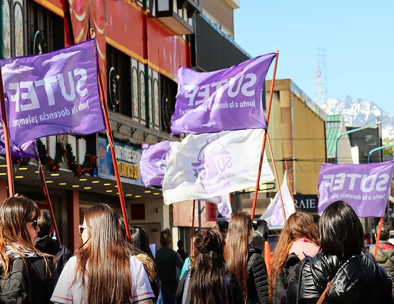 Movilizaciones de docentes en Tierra del Fuego