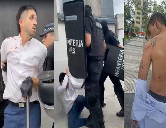 Brutal represión a trabajadores bancarios en Tucumán 