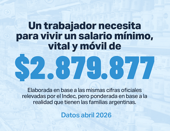 El FreSU reclama un salario mínimo vital y móvil de $2.879.877