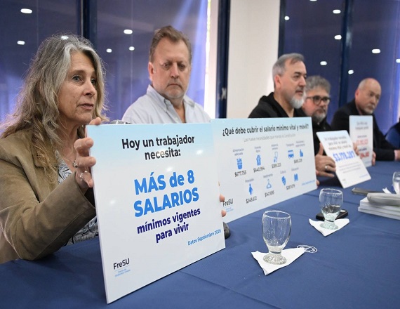 El FreSU reclama un salario mínimo vital y móvil de $3.178.287