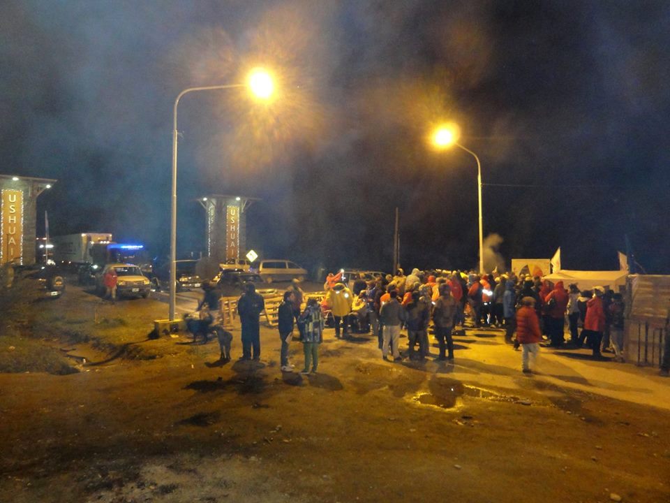 Los procesamientos son por los cortes en la ruta nacional Nº 3 en la ciudad de Ushuaia, ocurridos en marzo del 2016.