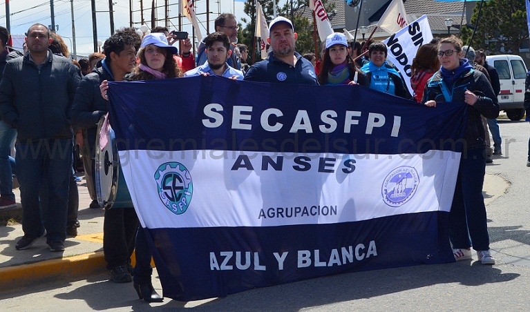 Trabajadores de ANSES contra la reforma previsional.
