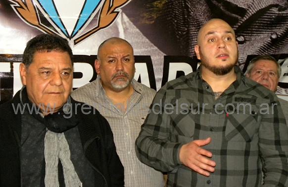 Mauricio Anchaval (izq.), Walter Campos (cet.), y Mariano Tejeda (der.)
