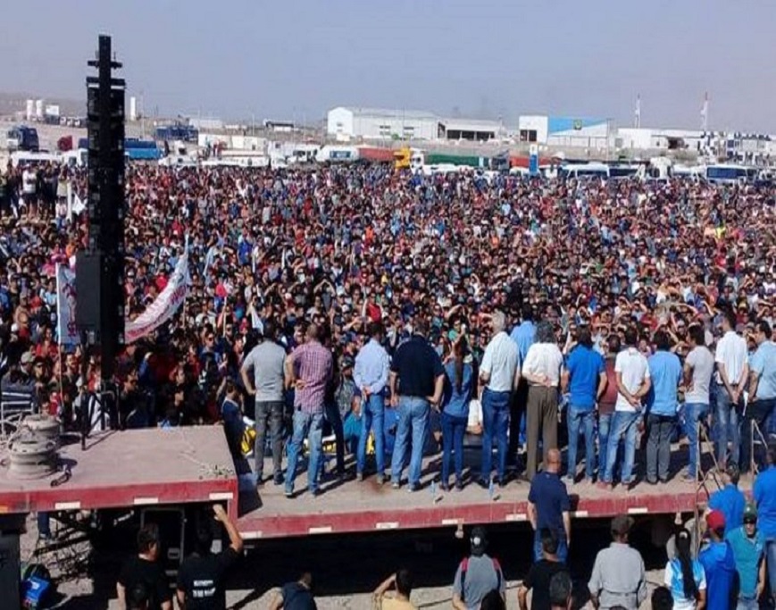 En Añelo y ante una asamblea multitudinaria, Guillermo Pereyra, habló de las consecuencias del anuncio de Techint e YPF de recortar sus inversiones en Vaca Muerta.