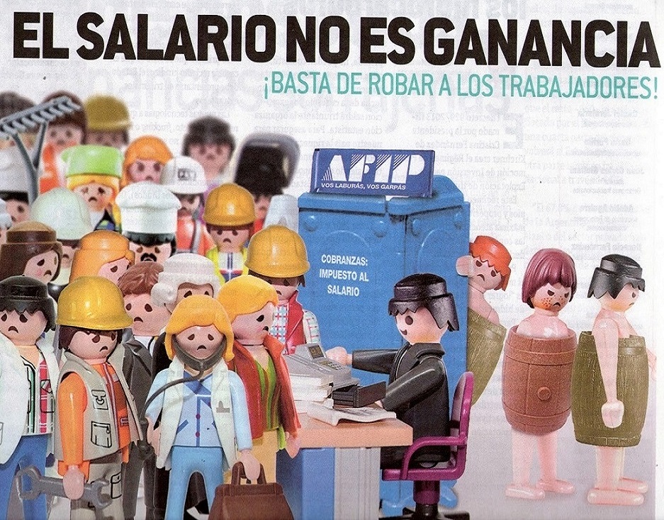 Los docentes alcanzados por este impuesto llegan a perder el equivalente a más de un salario en el año. 