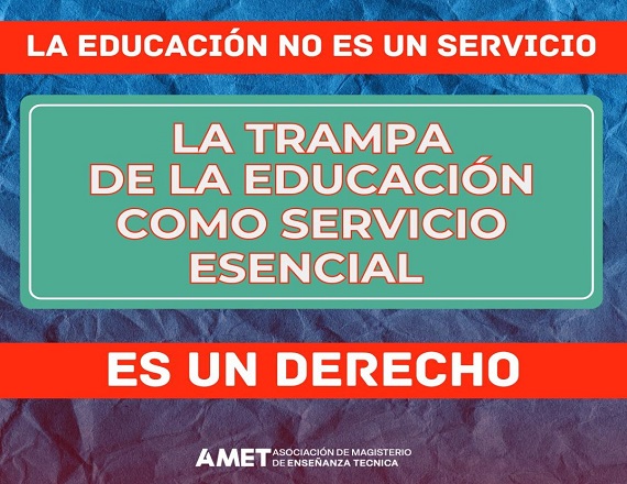 “Este ataque al derecho a huelga es, en realidad, un ataque a la educación pública misma, y debemos estar preparados para defenderla”, indicó AMET y remarcó que, “es urgente que los sindicatos docentes se movilicen”.