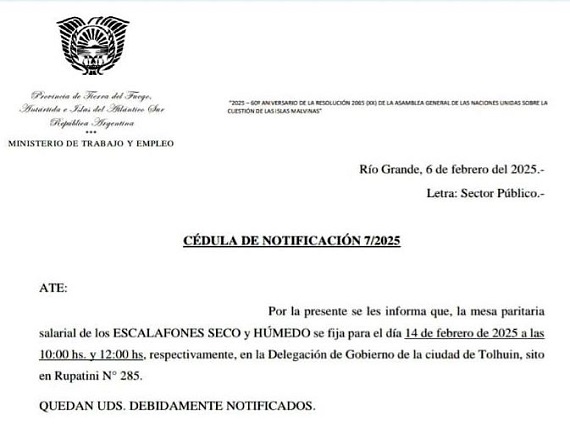 “Vamos a ir por aumentos por arriba de la inflación”, adelantó el Secretario General de ATE seccional Río Grande, Felipe Concha, en declaraciones a “gremialesdelsur”.