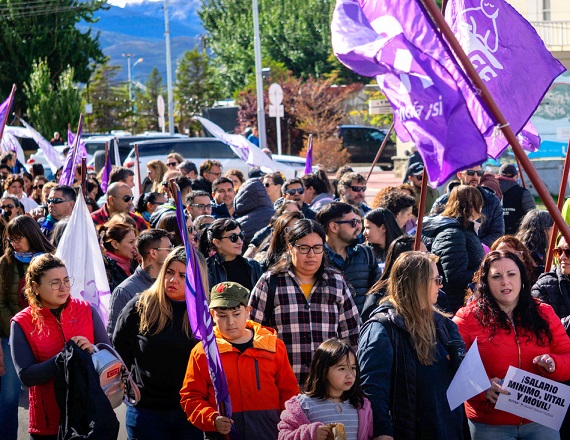 Por resolución del último Congreso Provincial de Delegados del SUTEF, esta semana hubo desobligaciones y movilizaciones en toda la provincia de Tierra del Fuego.