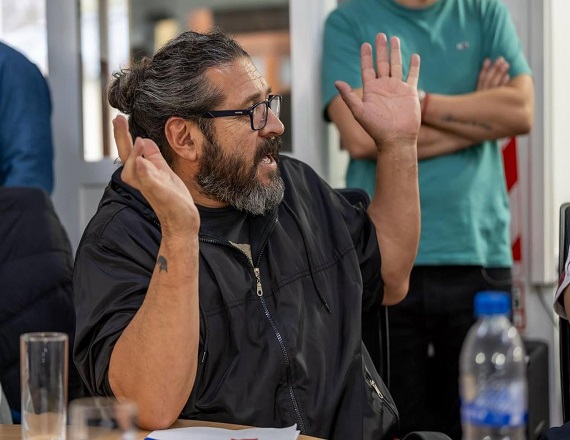 “Mientras nosotros los trabajadores sosteníamos y manteníamos la Obra Social, mal o bien, siempre funcionó, nunca tuvo la crisis que tiene hoy. Decimos basta a la intervención del Estado”, remarcó Horacio Gallego.