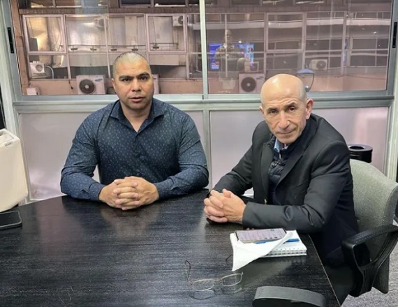 José Llugdar mantuvo un encuentro con su par del SIPGER santacruceño, Rafael Güenchenén, cuyo gremio acompaña el reclamo con una acción similar.