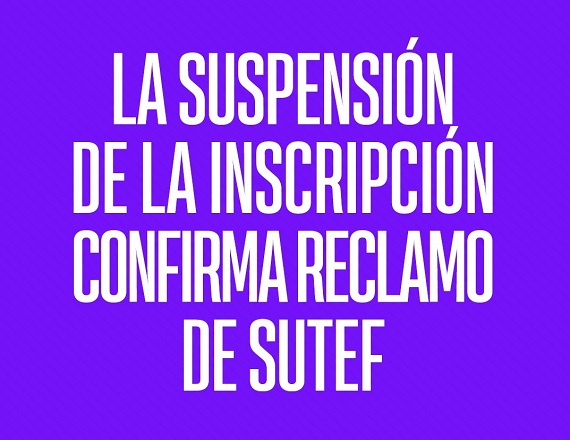“Las fallas tecnológicas son responsabilidad exclusiva del Ministerio de Educación, y bajo ninguna circunstancia pueden significar la pérdida de un derecho laboral”, remarcó el SUTEF.