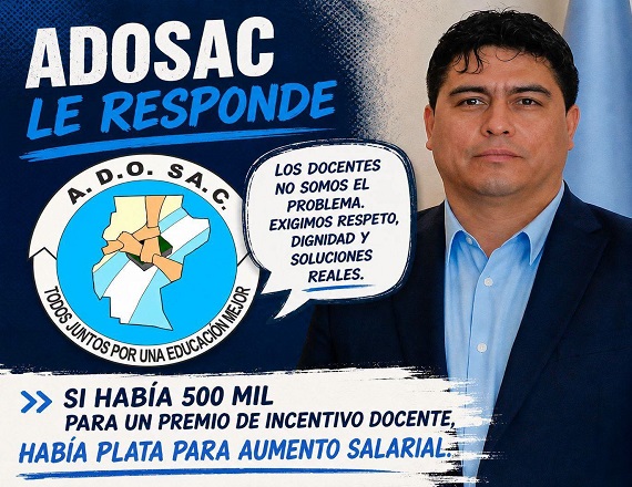 “Si esa decisión política se hubiera tomado en marzo para fortalecer los salarios, el conflicto docente nunca habría alcanzado la magnitud que tuvo. Vidal busca castigar económicamente a quienes participaron de medidas de fuerza”, indicó ADOSAC.
