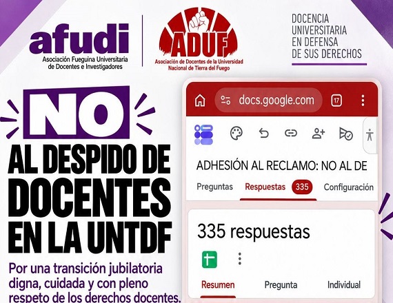 “La Universidad Nacional de Tierra del Fuego (UNTDF) no puede desconocer hoy los derechos que ella misma reconoció mediante sus propios actos institucionales”, remarcaron desde AFUDI.