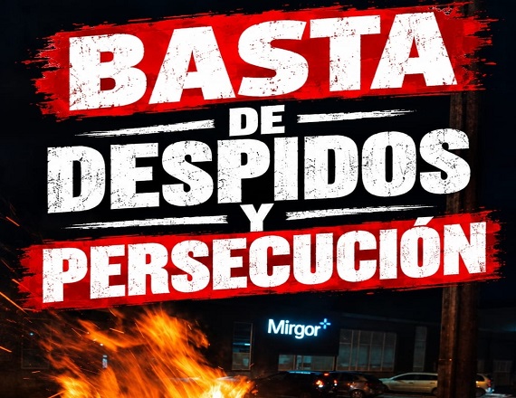 “Los Delegados que integramos el Cuerpo de Delegados de la razón social Mirgor S.A.C.I.F.I.A., la parte automotriz, quisimos ingresar pero nos dijeron desde la guardia que tenemos prohibido el ingreso”, indicó uno de los Delegados.. 