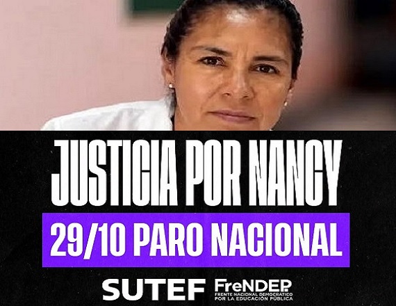 “El Estado tiene la responsabilidad de garantizar condiciones laborales dignas y seguras, salarios justos y protección integral para quienes enseñan en cada rincón del país”, remarcó el SUTEF.