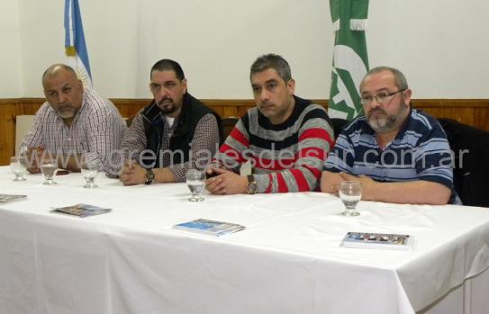 Walter Campos, Marcelo Arguello, Pablo García y José Barretta 