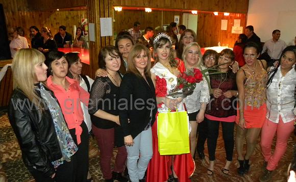Claudia Lima (Badisur) con las compañeras de trabajo