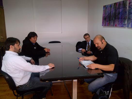 Dirigentes de ATE Río Grande fueron recibidos por funcionarios provinciales