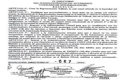 El Directorio del IPAUSS creó la Delegación Tolhuin
