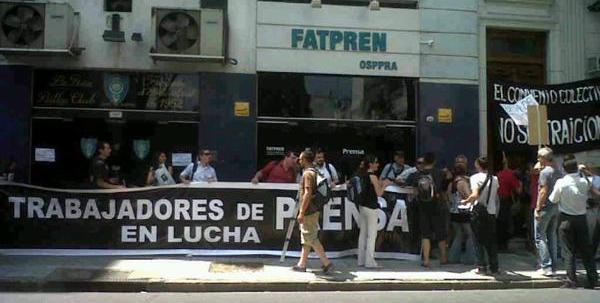 Trabajadores de prensa en Alerta y Movilización