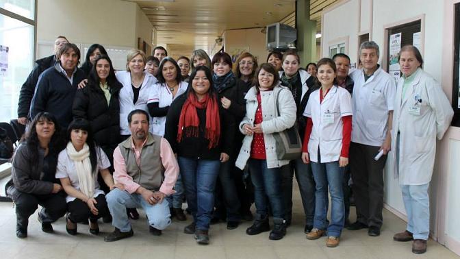 Micheli recorrió el Hospital de Ushuaia y reunió con los trabajadores