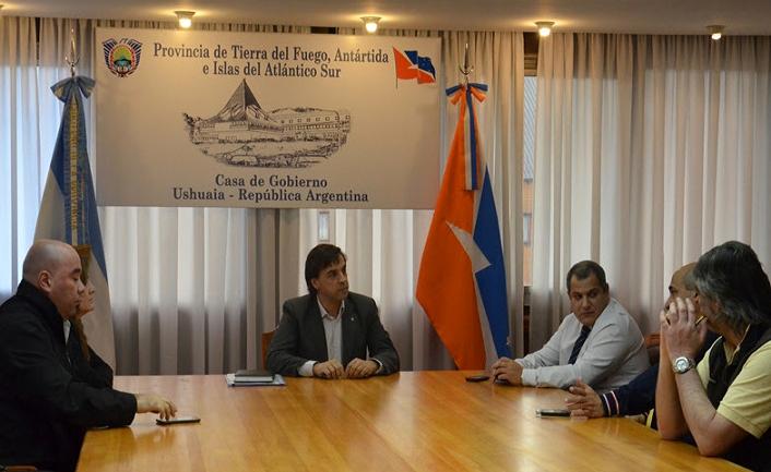 Dirigentes de la CGT Ushuaia se reunieron con funcionarios del Gobierno provincial