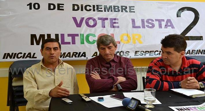 Nicolás Bustos (izq.) se refirió a las elecciones de la Junta de Clasificación y Disciplina