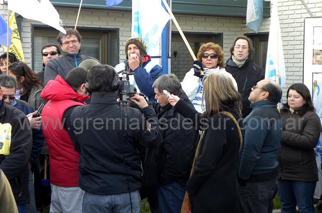 Varios fueron los oradores, entre ellos Marcelo Córdoba (ATE)