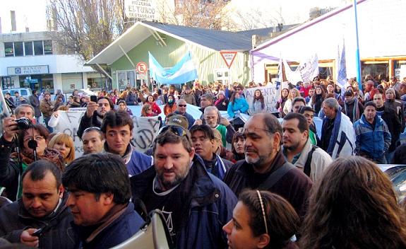 En toda la provincia fue importante la movilización de los estatales