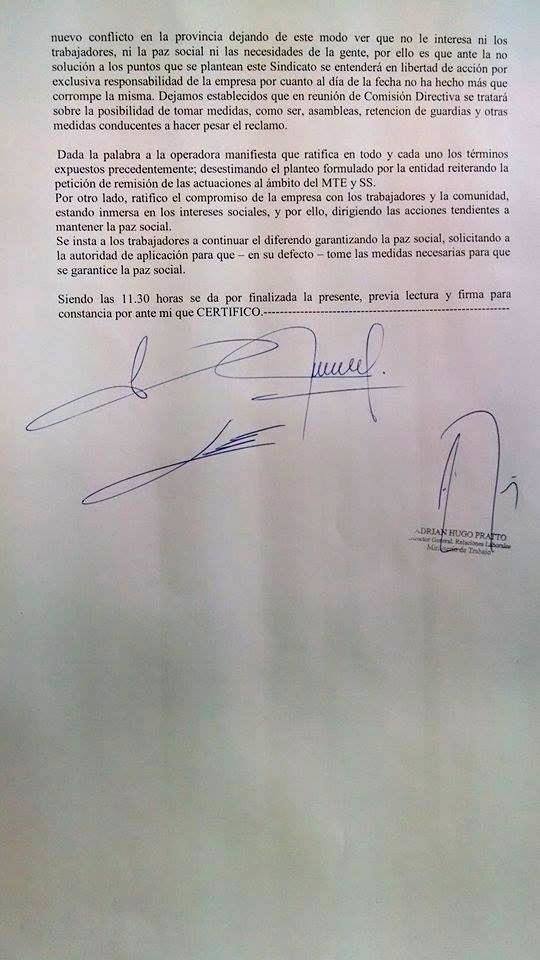 Acta del día 22 de julio, segunda hoja