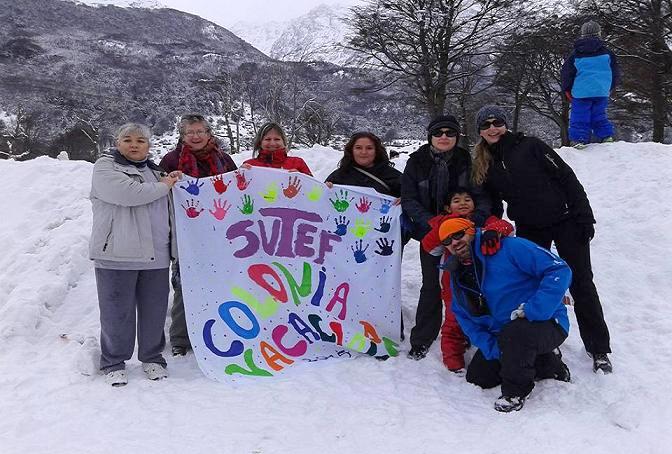 Docentes que estuvieron al frente de la organización de la Colonia de Invierno del SUTEF