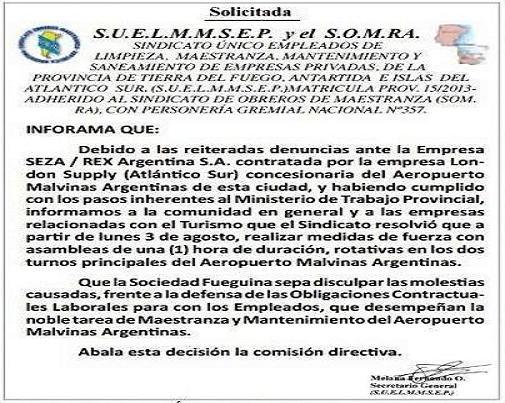 El S.U.E.L.M.M.S.E.P. invoca estar adherida al S.O.M., pero ésta última entidad tiene ámbito de aplicación solamente en C.A.B.A. y provincia de Buenos Aires