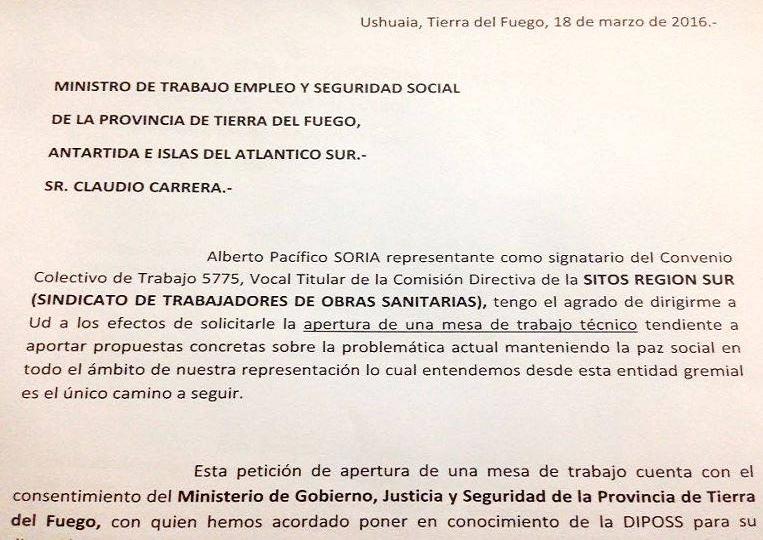 Nota de SITOS. 