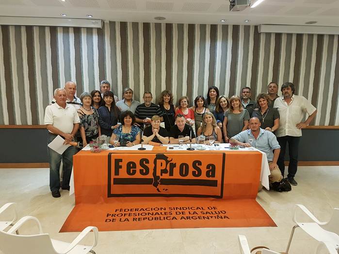 El 21 de Diciembre en la reunión del CEN de FESPROSA, la Junta Electoral proclamó a las autoridades electas en el Congreso de San Juan.